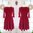 CLEARLOVE Spitzen Kleid rot Cocktail A-Linie elegant M