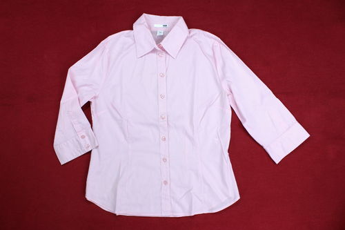 BROOKSHIRE Sommer Bluse Schößchen rosa V-Ausschnitt 44