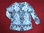H&M Sommer Bluse Tunika Damen Blumen blau V-Ausschnitt 44