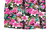 Mini Kleid Tunika transparent Damen Blumen pink One Size