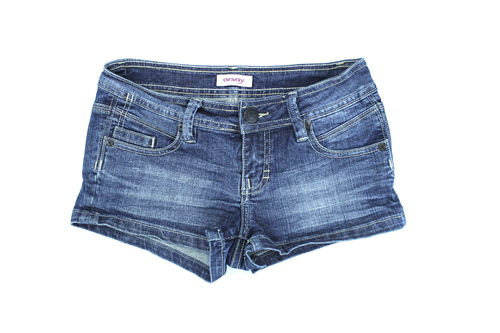 ORSAY Sommer Jeans Shorts Hot Pants Damen Denim blau 34