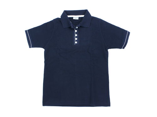WIND Marine Pique Polo Shirt Damen Kurzarm blau XS