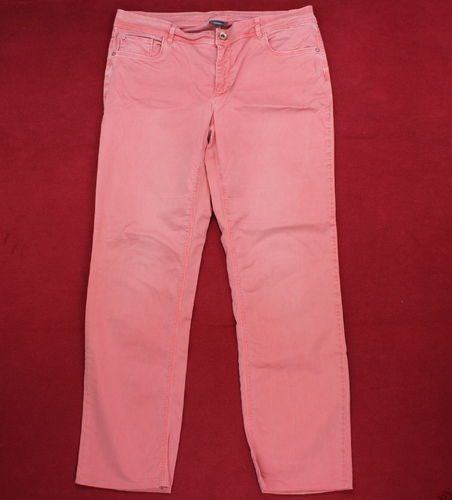 STREET ONE Sommer Jeans Hose Damen rosa straight 44
