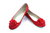 GRACELAND Ballerinas Slipper Sommer Schuhe Blume rot 38