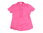 C&A Sommer Bluse pink gestreift Kurzarm V-Ausschnit Falten 38