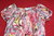 BIG & CHIC Sommer Ballon Bluse transparent Kurzarm bunt 46