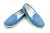 TRUE STYLE Stoff Ballerinas Sommer Slipper Schuhe blau 40