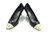 ALPINA High Heels Pumps spitz Stilettos schwarz gold 42 G