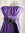 Ballon Bandeau Kleid mit Gürtel Empire Stretch lila S
