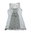TREDY Spitzen Mini Kleid Tunika A-Linie Sommer grau 38