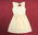 Sommer Mini Kleid Spitze Schleife beige Träger XS S