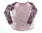 TREDY Spitzen Pailletten Shirt Paisley Langarm lila M