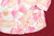 BRAX Business Sommer Bluse Palmen 3/4 Arm rosa weiß S M
