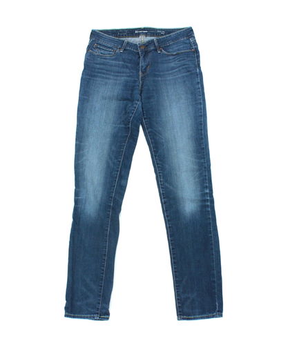 LEVIS Slim Jeans Hüft Hose Damen Denim blau W 28 L 34
