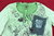 TREDY Pailletten Shirt Bluse Tunika lindgrün Schleife 38