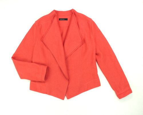 MARCCAIN Woll Jacke Blazer Damen Knit orange M