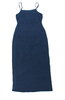 CHALOC Business Sommer Kleid lang Träger blau leicht 36