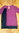 MANA Ballon Kleid 3/4 Arm lila schwarz leicht XL